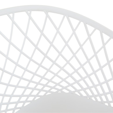 Armchair Polypropylene white Ariadne HM8001.01 62,5x56x80cm