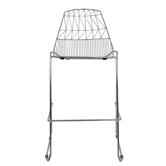 Bar Stool Metallic HM5465.100 Lux Chromed color 57x56,5x107cm