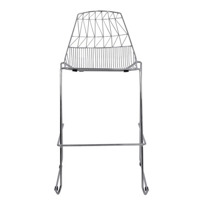 ΣΚΑΜΠΩ BAR ΜΕΤΑΛΛΙΚΟ HM5465.100 LUX ΧΡΩΜΙΟΥ 57x56,5x107 εκ.