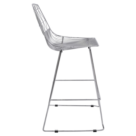 Bar Stool Metallic HM5465.100 Lux Chromed color 57x56,5x107cm
