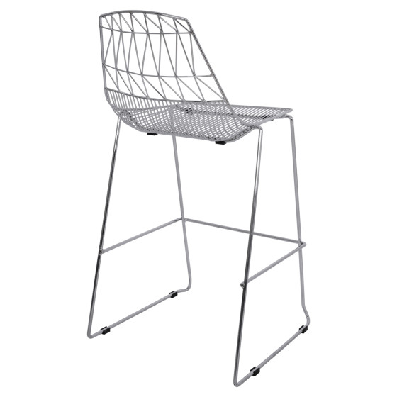 Bar Stool Metallic HM5465.100 Lux Chromed color 57x56,5x107cm