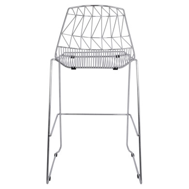 ΣΚΑΜΠΩ BAR ΜΕΤΑΛΛΙΚΟ HM5465.100 LUX ΧΡΩΜΙΟΥ 57x56,5x107 εκ.