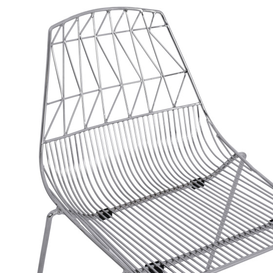 Bar Stool Metallic HM5465.100 Lux Chromed color 57x56,5x107cm