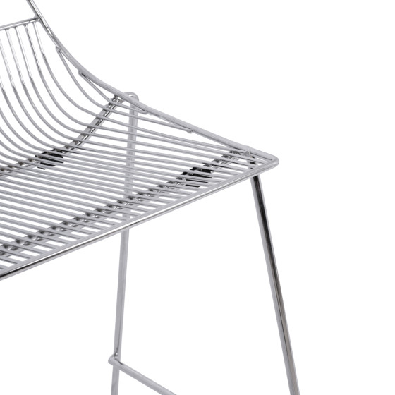Bar Stool Metallic HM5465.100 Lux Chromed color 57x56,5x107cm