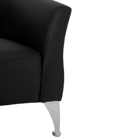 ΚΑΝΑΠΕΣ 3ΘΕΣΙΟΣ KIANA HM3122.31 ΜΕ ΜΑΥΡΟ PU 180x75x71 εκ.