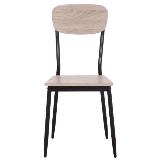 Dining chair PAGET HM8373.01 sonama with black legs 40x49x87.5H cm