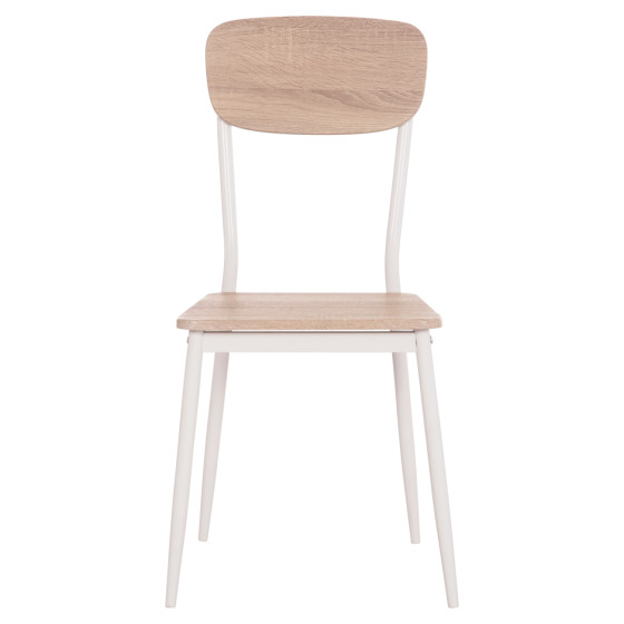DINING CHAIR PAGET HM8373.02 SONAMA COLOR--WHITE METAL LEGS 40x49x87,5Hcm.