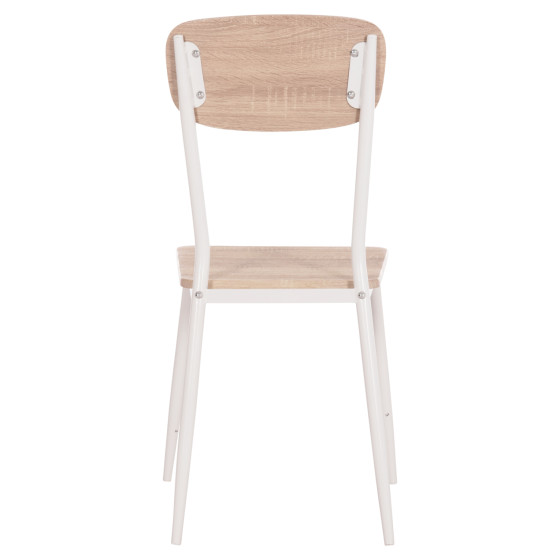 DINING CHAIR PAGET HM8373.02 SONAMA COLOR--WHITE METAL LEGS 40x49x87,5Hcm.