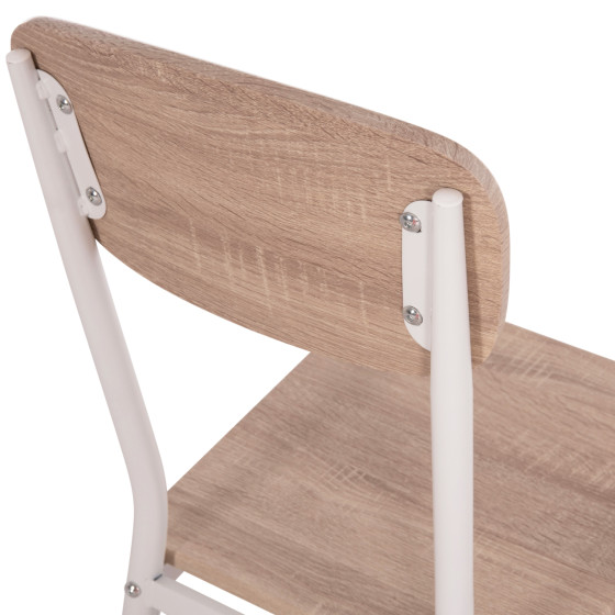 DINING CHAIR PAGET HM8373.02 SONAMA COLOR--WHITE METAL LEGS 40x49x87,5Hcm.