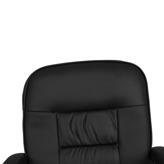 Conference chair HM1114 Black PU with chromed base 61.5x62x98 cm.