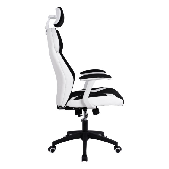 Manager's office chair HM1086.02 in black-white color 65x70x128-132