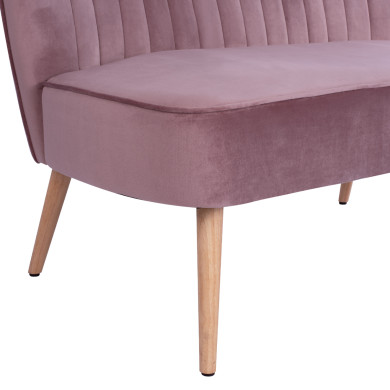 ΚΑΝΑΠΕΣ ANDY 2ΘΕΣΙΟΣ ΣΑΠΙΟ ΜΗΛΟ ΒΕΛΟΥΔΟ HM8401.02 128x70x77Υ εκ.