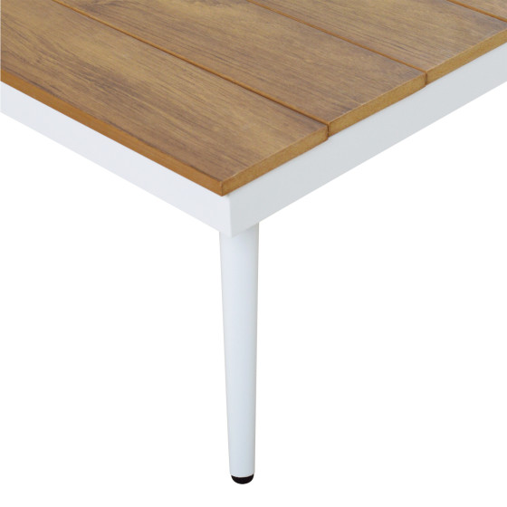 ΚΑΝΑΠΕΣ ΓΩΝΙΑ SABINE ΑΛΟΥΜΙΝΙΟΥ ΜΕ ΤΡΑΠΕΖΙ ΕΞ.ΧΩΡΟΥ ΛΕΥΚΟ HM5126.11