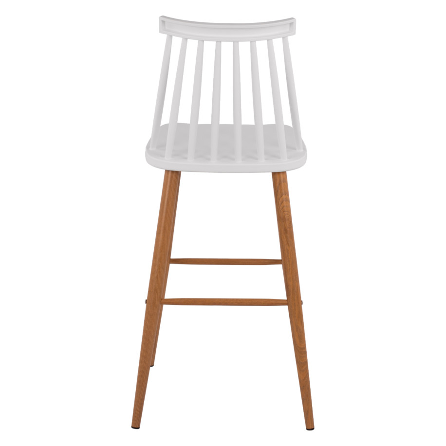 Bar Stool HM8459.01 Vanessa in white color 43x49x107 εκ.