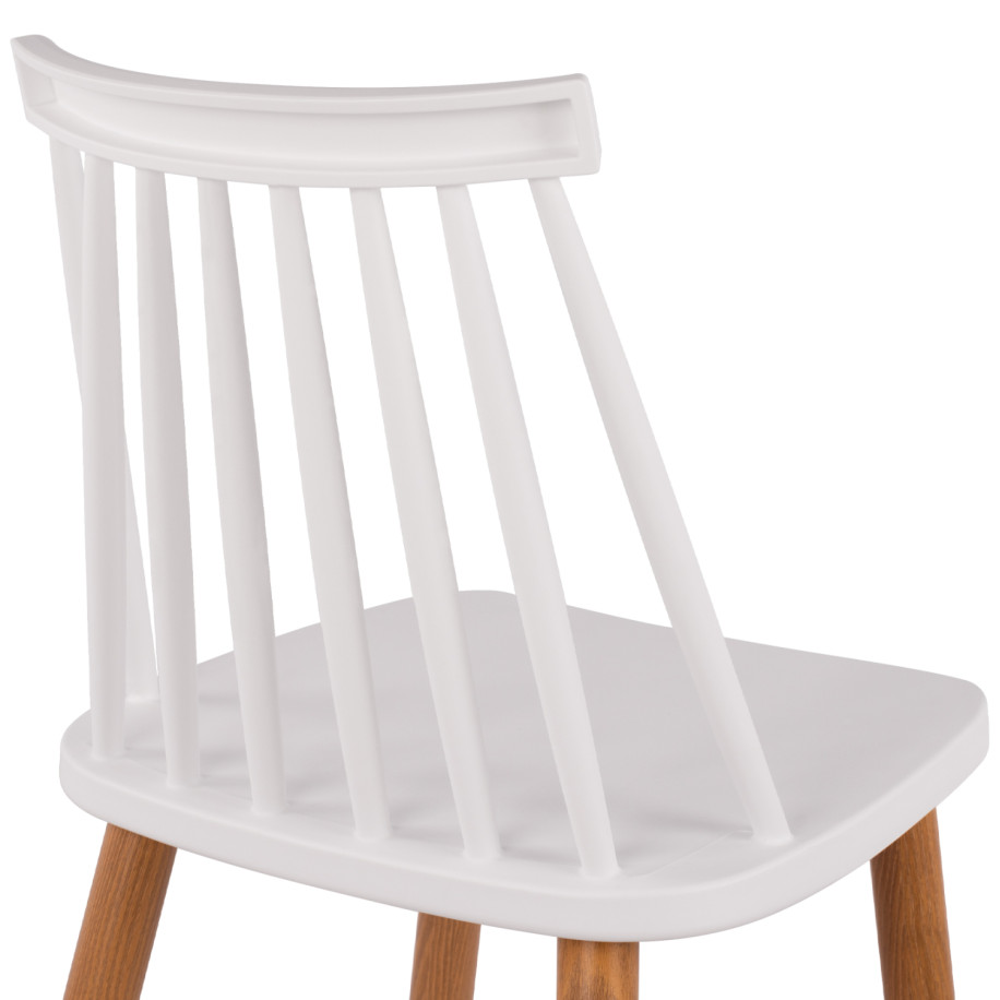 Bar Stool HM8459.01 Vanessa in white color 43x49x107 εκ.