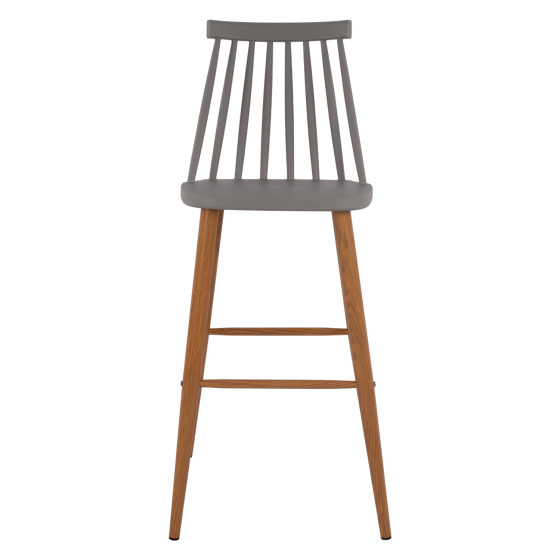 Bar Stool HM8459.10 Vanessa in grey color 43x49x107 cm