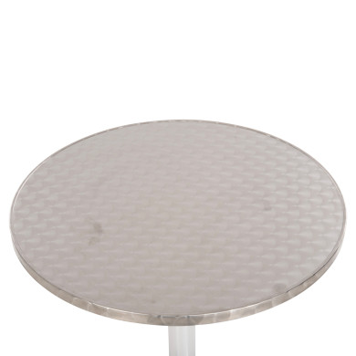 ΤΡΑΠΕΖΙ ΣΤΡΟΓΓΥΛΟ ΑΛΟΥΜΙΝΙΟΥ FRODO HM5539 ΜΕΤΑΛΛΙΚΟ ΧΡΩΜΑ-4ΝΥΧΗ ΒΑΣΗ Φ59,5x69,5Υεκ.