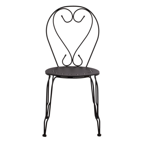Chair Metallic Amore Black 42x48x90 cm. HM5007.11