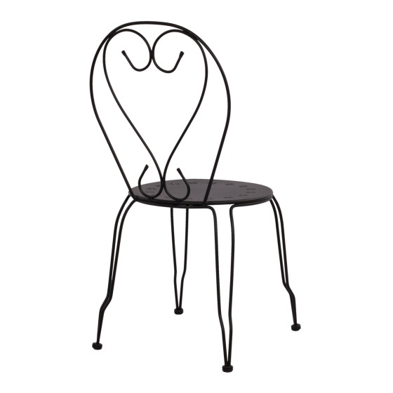 Chair Metallic Amore Black 42x48x90 cm. HM5007.11