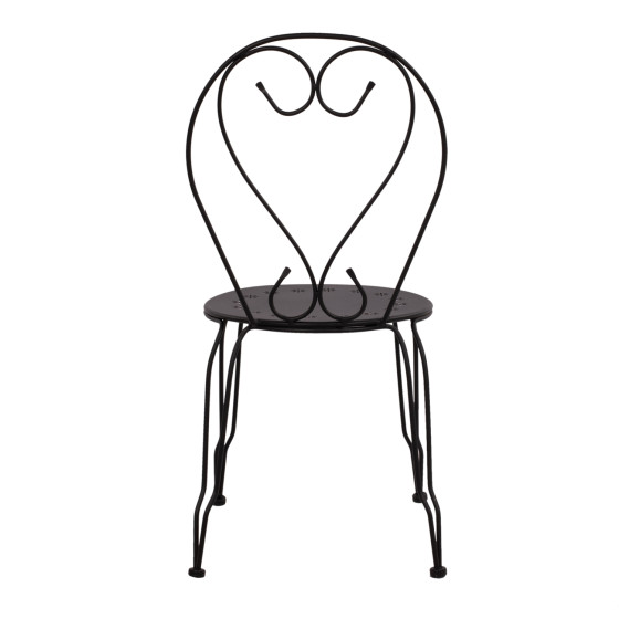 Chair Metallic Amore Black 42x48x90 cm. HM5007.11