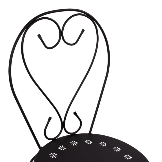 Chair Metallic Amore Black 42x48x90 cm. HM5007.11