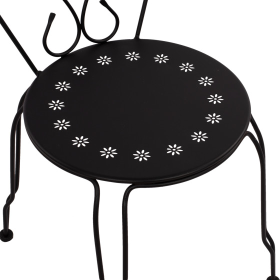 Chair Metallic Amore Black 42x48x90 cm. HM5007.11