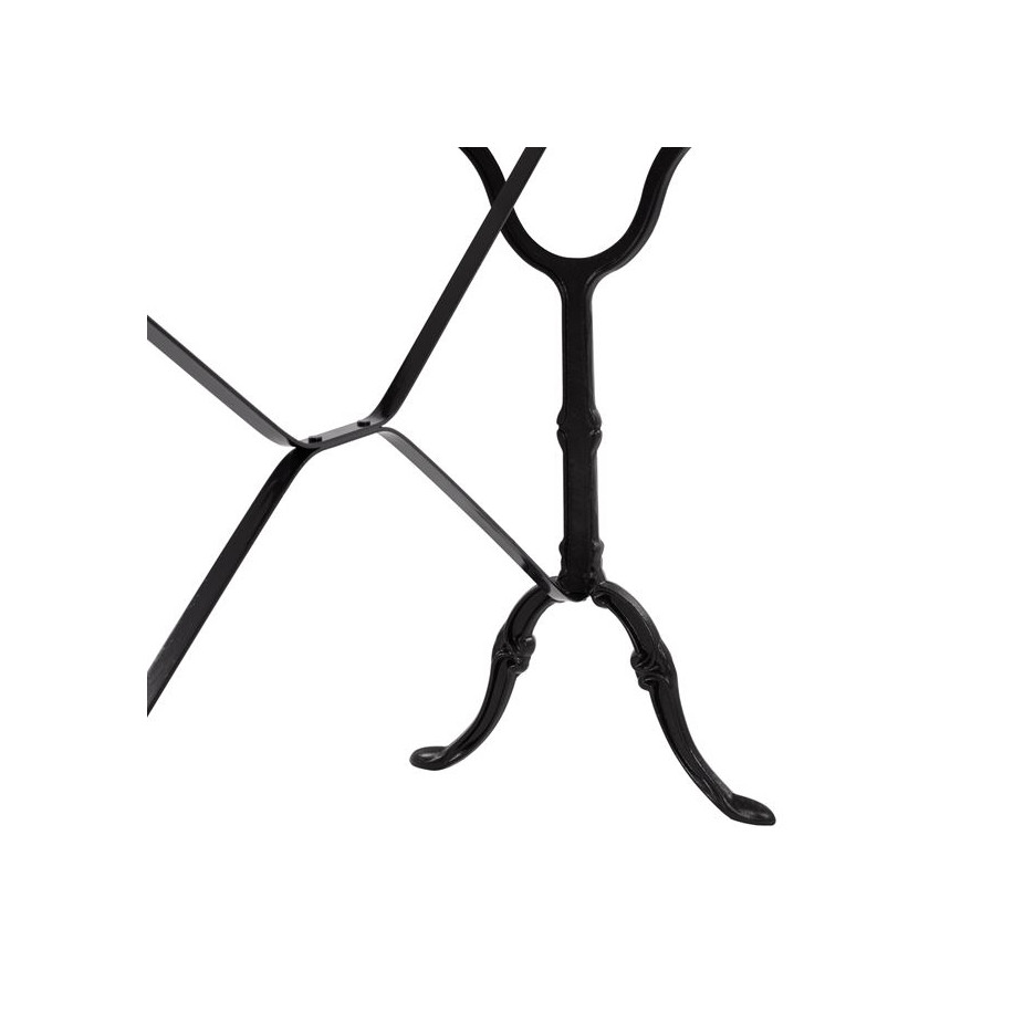 Table with base from cast iron HM440 with marble oval 120x59x72