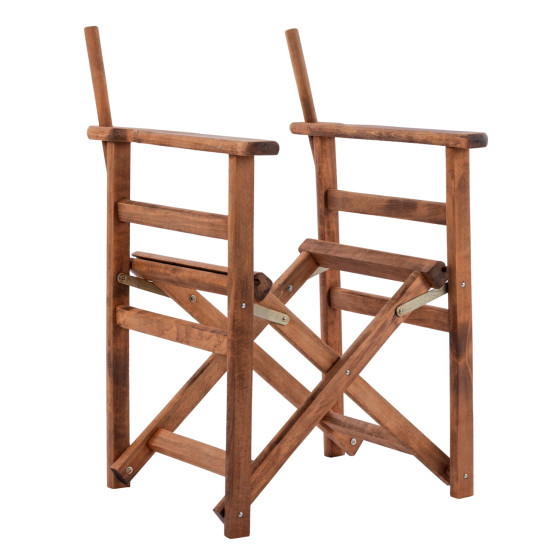 Director's frame Armchair Limnos Walnut impregnated Limnos HM5574.01 57x54x88,5 cm