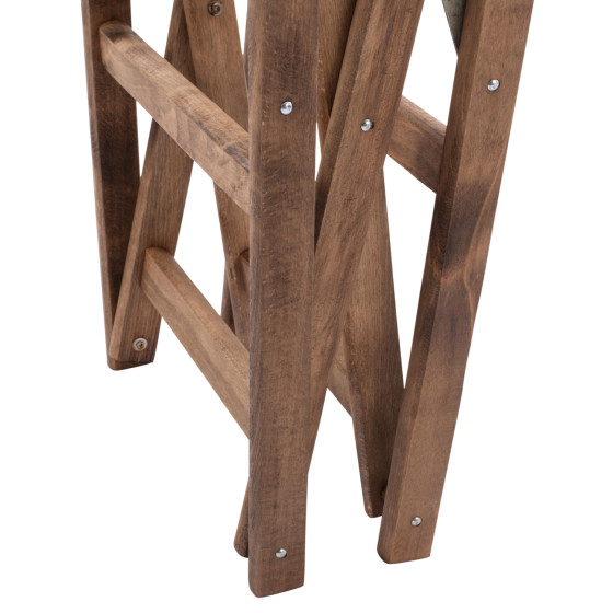 Director's frame Armchair Limnos Walnut impregnated Limnos HM5574.01 57x54x88,5 cm