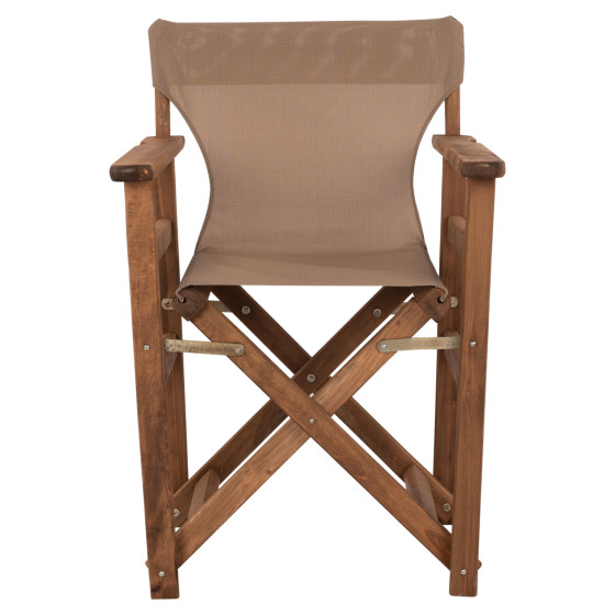 Director's chair Limnos Walnut with textline mocha HM10368.04