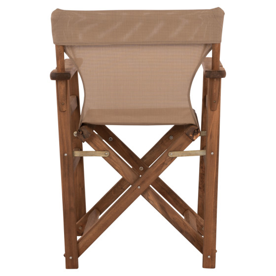 Director's chair Limnos Walnut with textline mocha HM10368.04