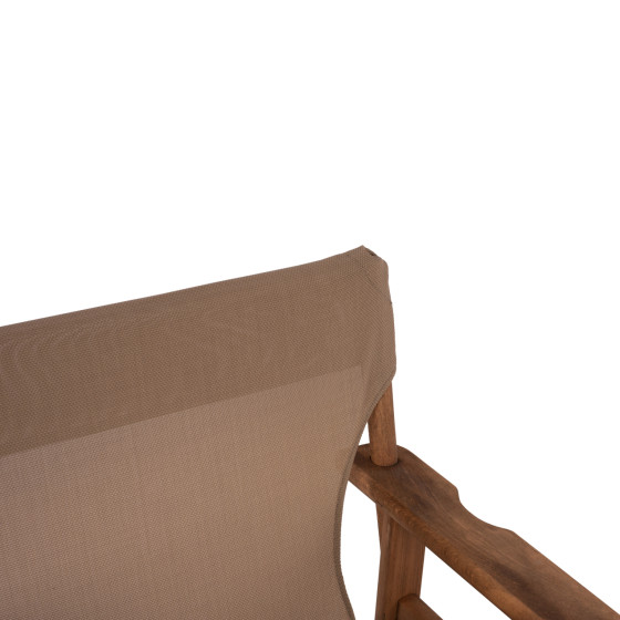 Director's chair Limnos Walnut with textline mocha HM10368.04