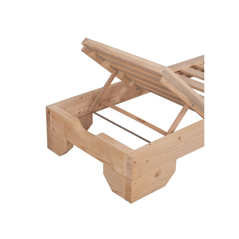 ΞΑΠΛΩΣΤΡΑ ΞΥΛΙΝΗ ΒΑΡΕΩΣ ΤΥΠΟΥ ΜΑΚΕΔΟΝΙΑ HM5646.02 ΑΒΑΦΗ 204X77,5X29Y εκ.