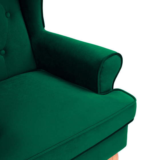 Armchair Cypress green velvet, 81x83x101, HM3073.13