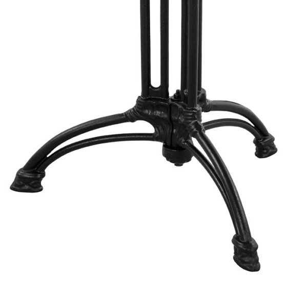 Table with 3 legs base from iron HM5609 with marble  Round 60x73cm