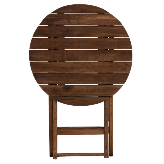 Director's Table Limnos Φ60cm Solid Wood Impregnation Walnut HM5653.01