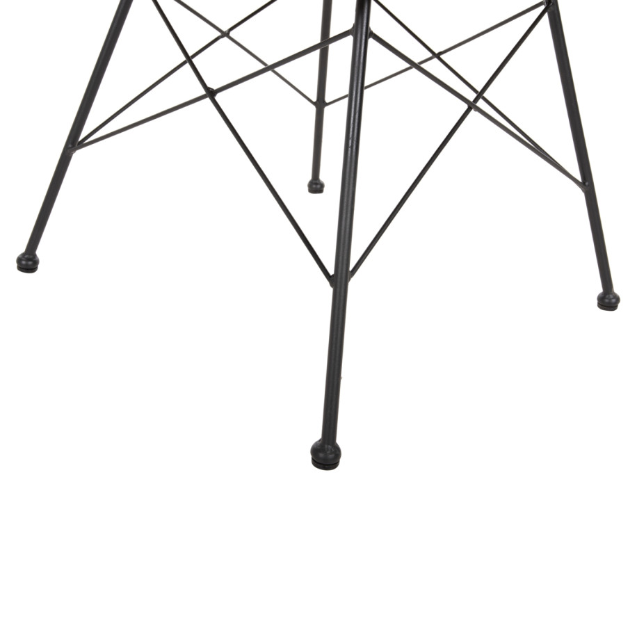 OUTDOOR DINING SET 7PCS ALLEGRA HM10495 WICKER IN BEIGE-METAL IN BLACK