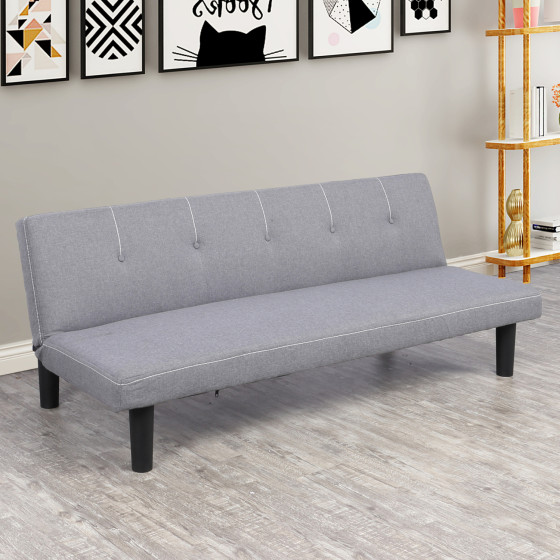 Sofa Bed Ethan in Grey Color HM3146.01 165x74x64 cm