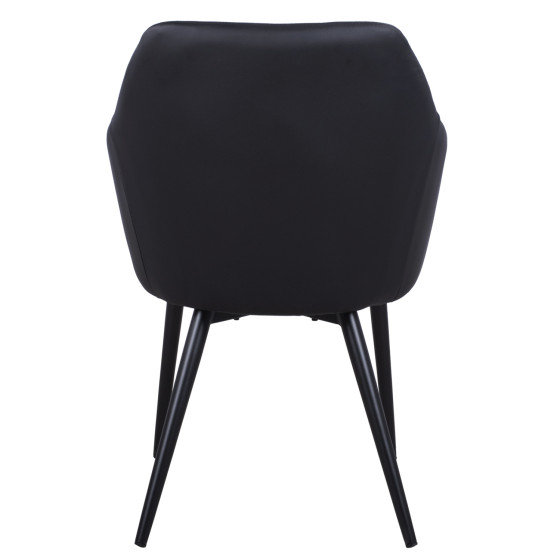 ΠΟΛΥΘΡΟΝΑΚΙ CHARLES HM8522.01 ΜΕ ΥΦΑΣΜΑ ΣΚΟΥΡΟ ΓΚΡΙ PU ΜΑΥΡΟ 57x63x83Υ εκ.