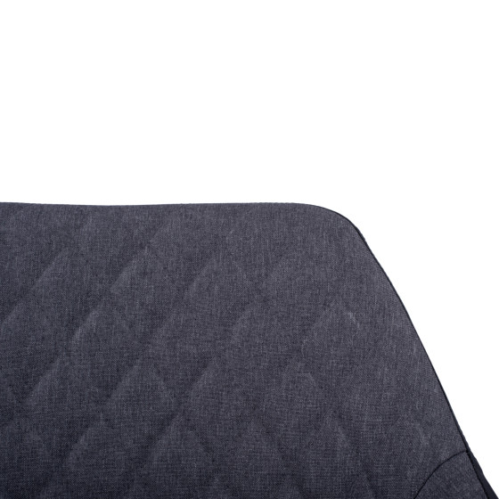 ΠΟΛΥΘΡΟΝΑΚΙ CHARLES HM8522.01 ΜΕ ΥΦΑΣΜΑ ΣΚΟΥΡΟ ΓΚΡΙ PU ΜΑΥΡΟ 57x63x83Υ εκ.