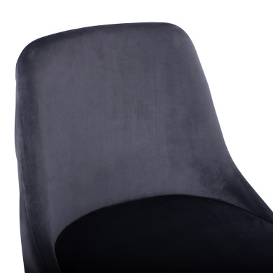 ΣΚΑΜΠΟ ΜΠΑΡ SERENITY HM8519.01 ΑΠΟ ΒΕΛΟΥΔΟ ΓΚΡΙ ΜΕ ΜΕΤΑΛΛΙΚΟ ΣΚΕΛΕΤΟ 51Χ57Χ110Υ εκ.