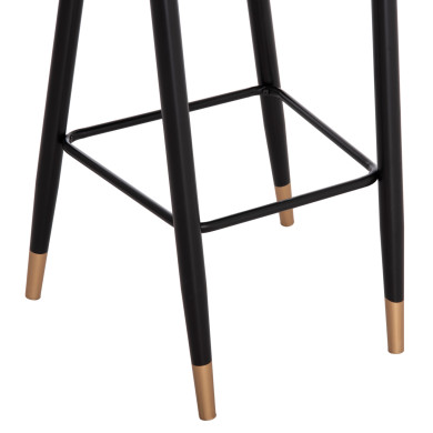 Bar Stool SERENITY HM8519.03 Velvet Cypress Green Color and metallic frame 51x57x110cm