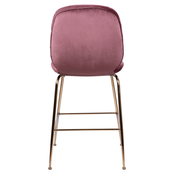 ΣΚΑΜΠΟ ΜΕΣΑΙΟΥ ΥΨΟΥΣ NORA HM8524.02 ΒΕΛΟΥΔΟ ΣΑΠΙΟ ΜΗΛΟ & ΧΡΥΣΟ ΜΕΤΑΛΛΙΚΟ ΣΚΕΛΕΤΟ 48x61x103 εκ.