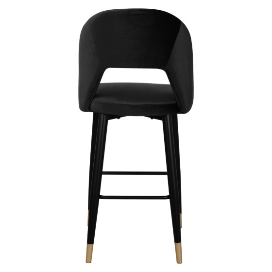 ΣΚΑΜΠΟ ΜΠΑΡ HARPER HM8526.04 ΒΕΛΟΥΔΟ ΜΑΥΡΟ ΜΕ ΜΕΤΑΛΛΙΚΟ ΣΚΕΛΕΤΟ 50Χ51Χ111Υ εκ.