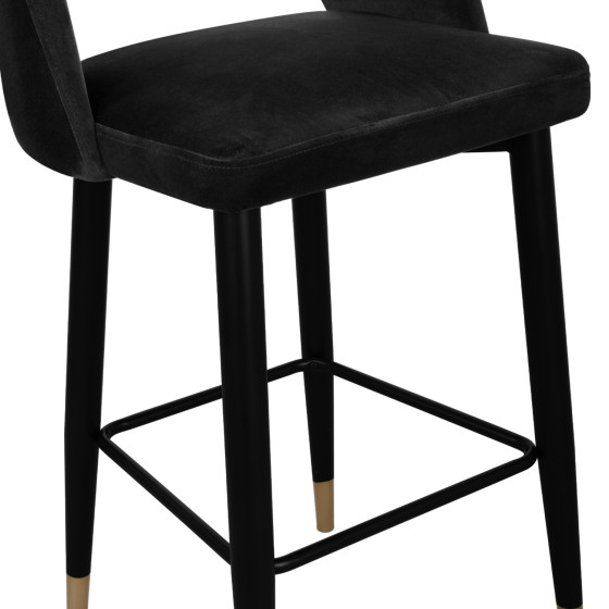 ΣΚΑΜΠΟ ΜΠΑΡ HARPER HM8526.04 ΒΕΛΟΥΔΟ ΜΑΥΡΟ ΜΕ ΜΕΤΑΛΛΙΚΟ ΣΚΕΛΕΤΟ 50Χ51Χ111Υ εκ.