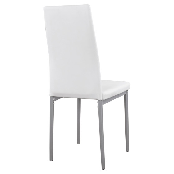 ΚΑΡΕΚΛΑ ΜΕΤΑΛΛΙΚΗ LADY HM0037.11 ΛΕΥΚΟ PU ΜΕΤΑΛΛΙΚΟ ΣΚΕΛΕΤΟ K/D 40x48x95Y εκ.