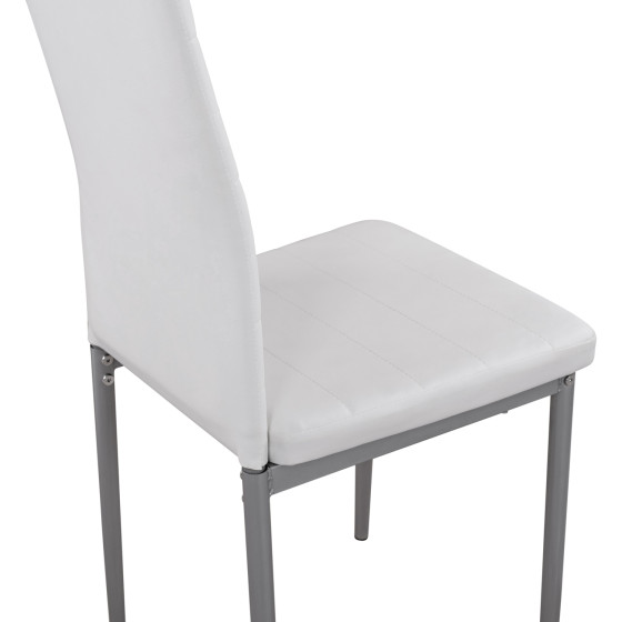 ΚΑΡΕΚΛΑ ΜΕΤΑΛΛΙΚΗ LADY HM0037.11 ΛΕΥΚΟ PU ΜΕΤΑΛΛΙΚΟ ΣΚΕΛΕΤΟ K/D 40x48x95Y εκ.