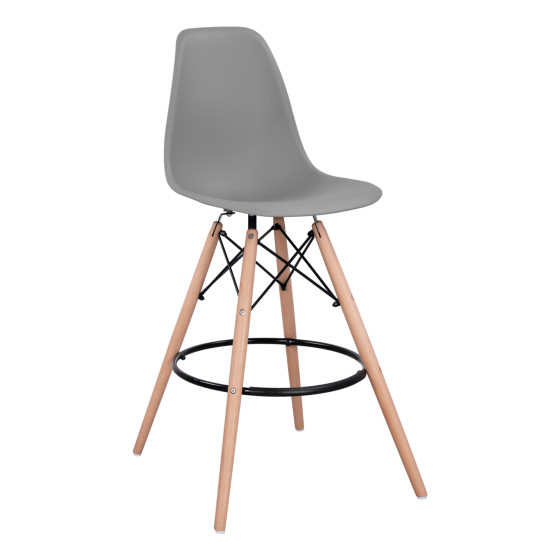 Bar Stool Renata HM0173.10 Grey 58x56x107cm