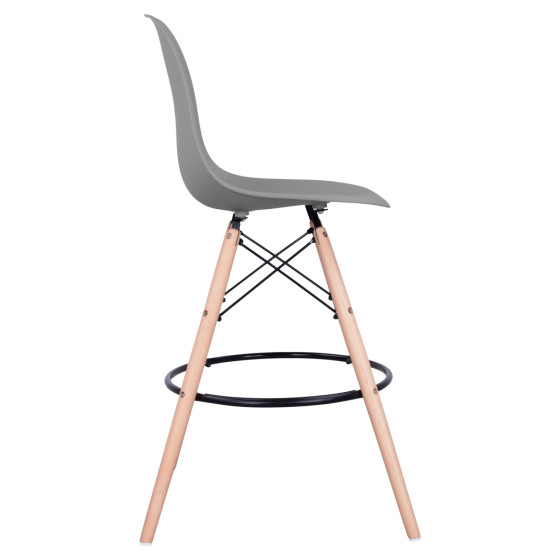 ΣΚΑΜΠΟ ΜΠΑΡ RENATA HM0173.10 ΓΚΡΙ 58x56x107Υ εκ.