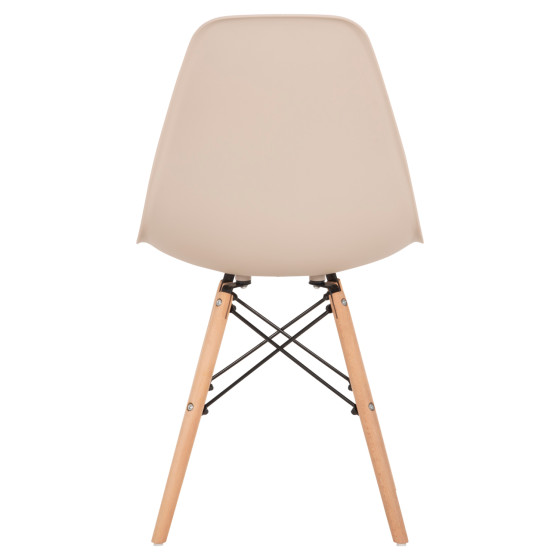 ΚΑΡΕΚΛΑ TWIST HM8460.25 ΜΕ ΞΥΛΙΝΑ ΠΟΔΙΑ ΚΑΙ ΚΑΘΙΣΜΑ PP-ΚΑΠΟΥΤΣΙΝΟ 46x50x82Υεκ.